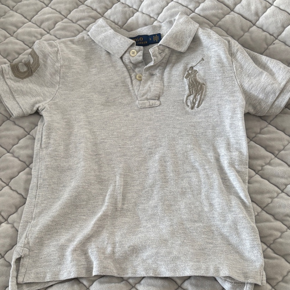 Polo by Ralph Lauren Light Gray Kids Polo Shirt size 5